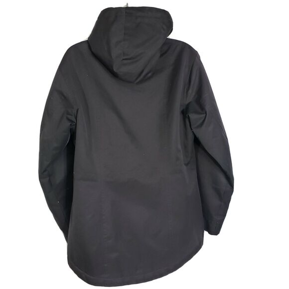 Nike Women Engineered for world class athletes Jacket Medium Black Hooded Pocket - Picture 2 of 12